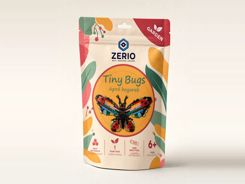 ZERIO Tiny Bugs – Apró bogarak építőkészlet csomagolása