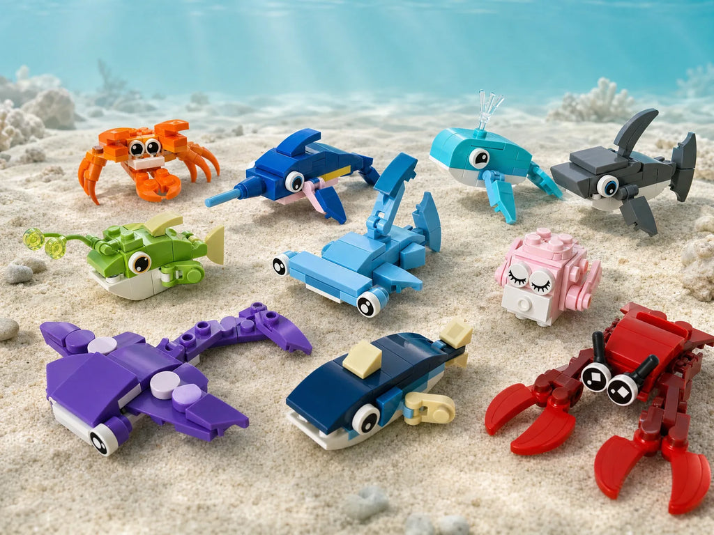 ZERIO Turtle Cove – 10 kis tengeri állat építőjáték