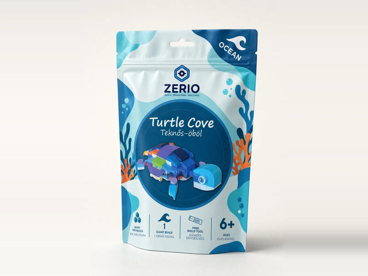 ZERIO Turtle Cove – Teknős-öböl építőkészlet csomagolása
