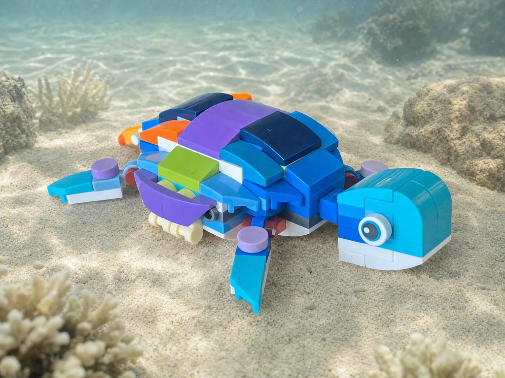 ZERIO Turtle Cove nagy teknős építőkocka figura